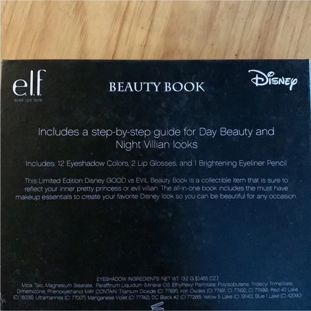 ELF Disney Good vs. Evil Let the Drama Begin beauty book / makeup set New
